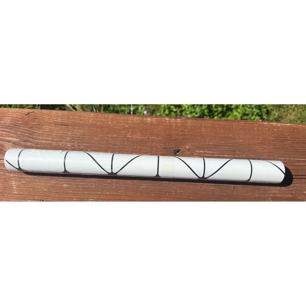 Peel And Stick Wallpaper Black And White Geometric  17.3x78.7